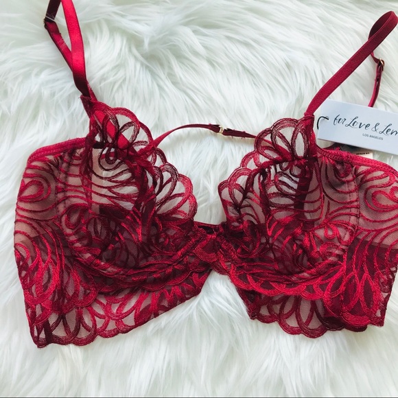 NEW SEXY FOR LOVE AND LEMONS PLUNGE LACE BRA - Picture 8 of 9